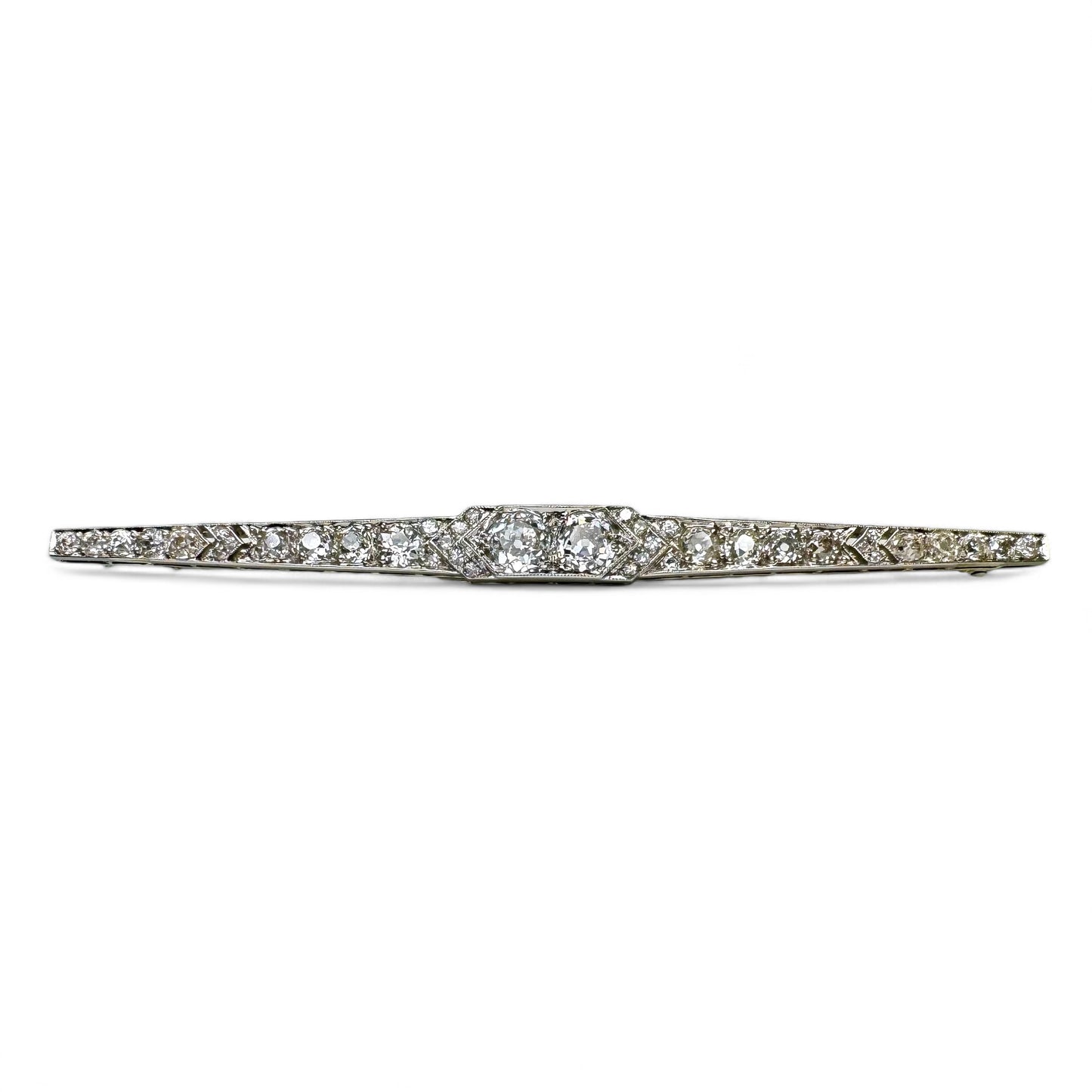B. NOURY MAUBOUSSIN Broche barrette Art-Déco.