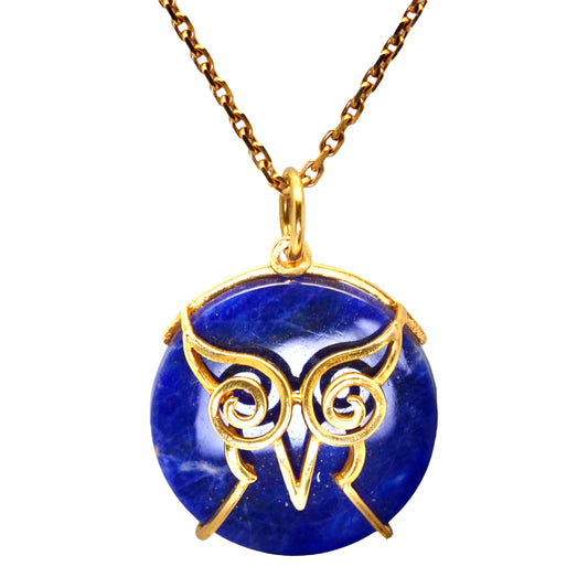 Illias LALAOUNIS Pendentif chouette ou hibou.