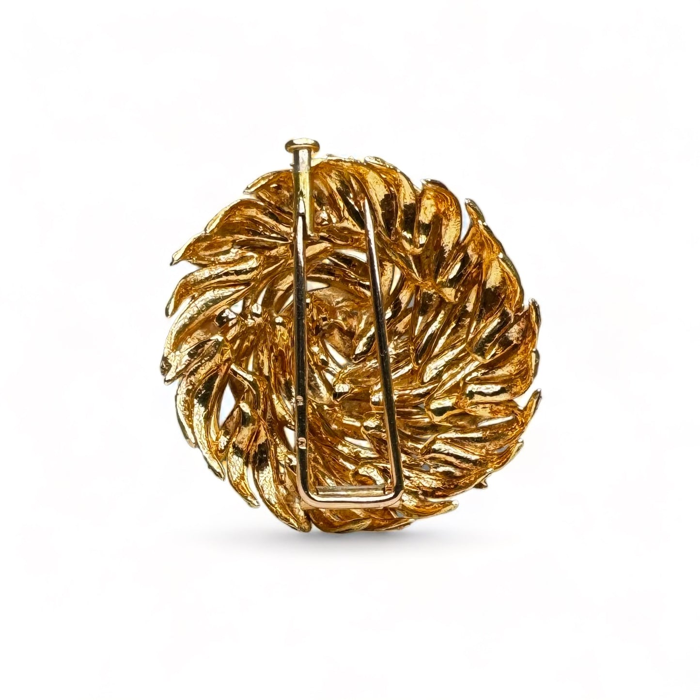 HERMÈS Broche vintage en or jaune.