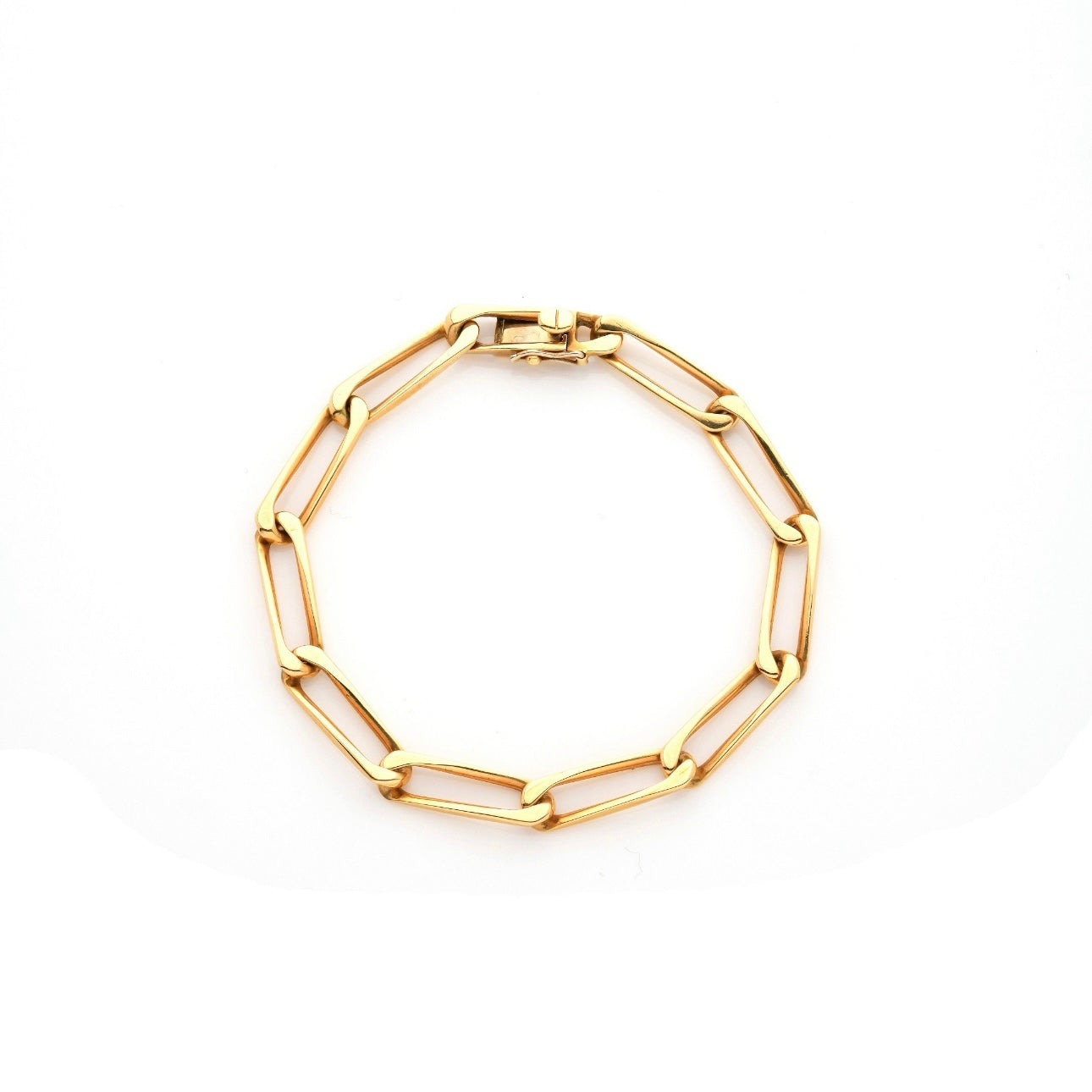 CARTIER Bracelet gourmette en or jaune.