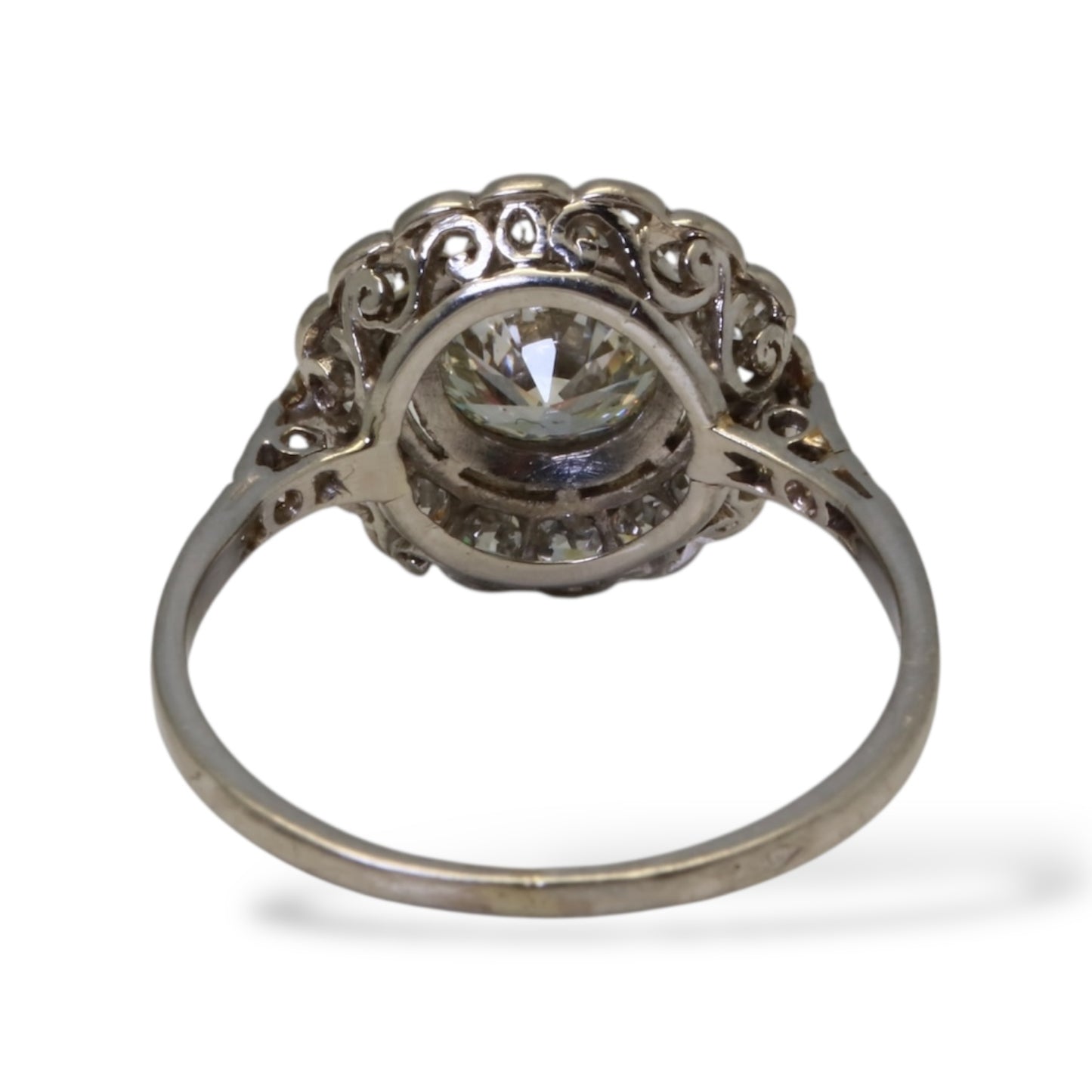Charmante Bague en platine et diamants