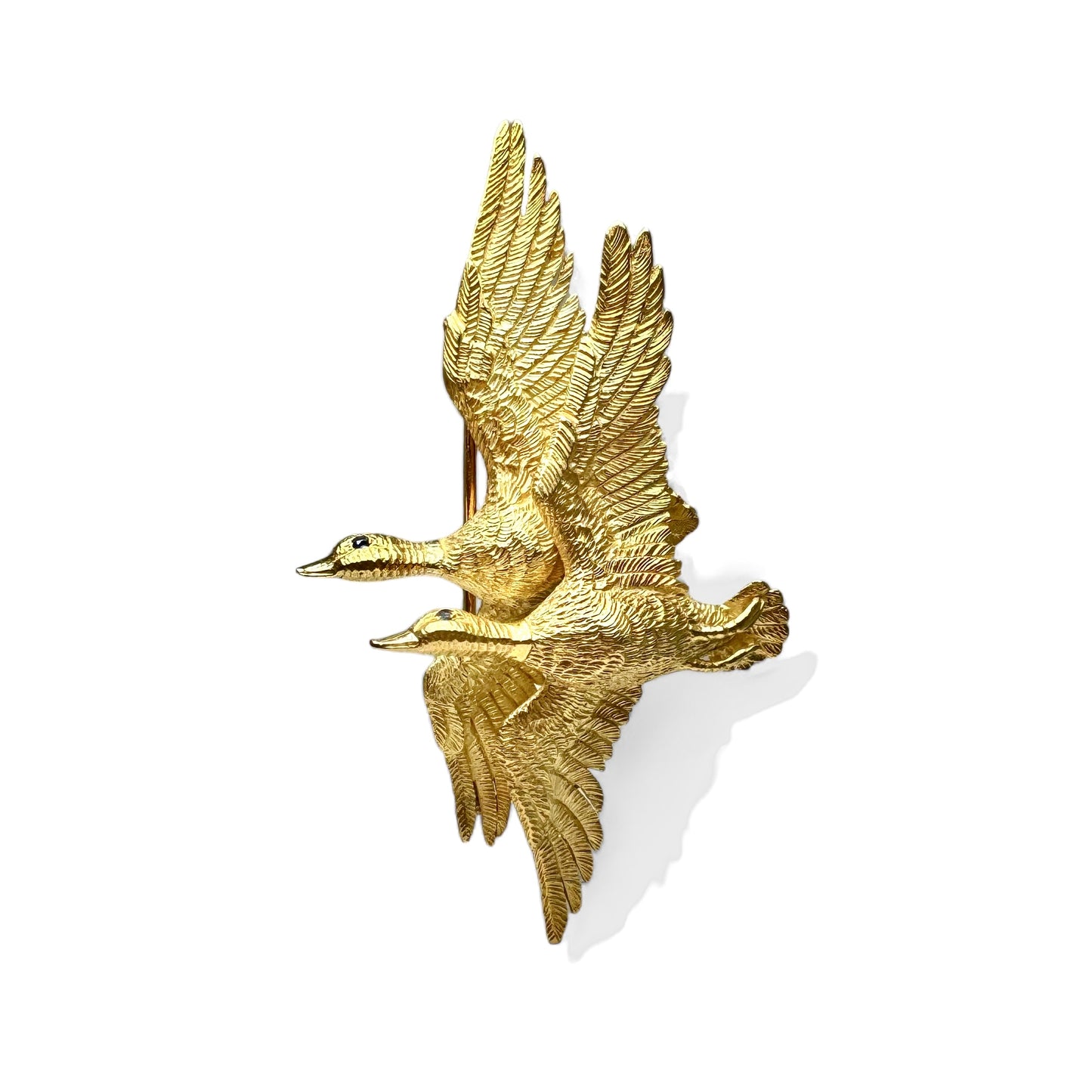 HERMÈS par GEORGES LENFANT Broche « Canards »