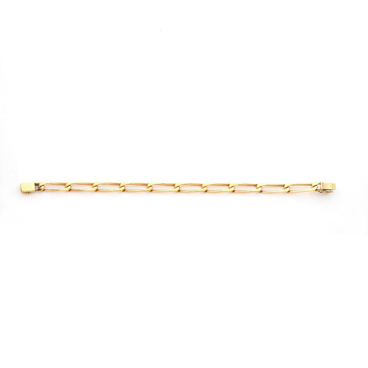 CARTIER Bracelet gourmette en or jaune.