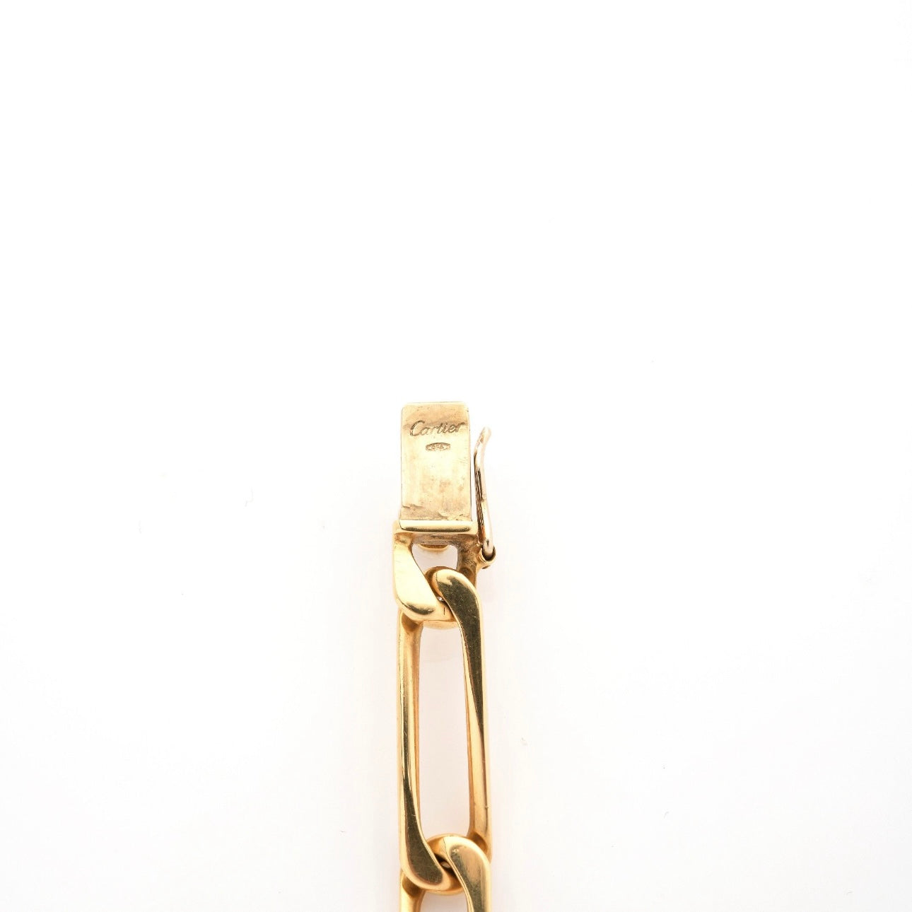 CARTIER Bracelet gourmette en or jaune.