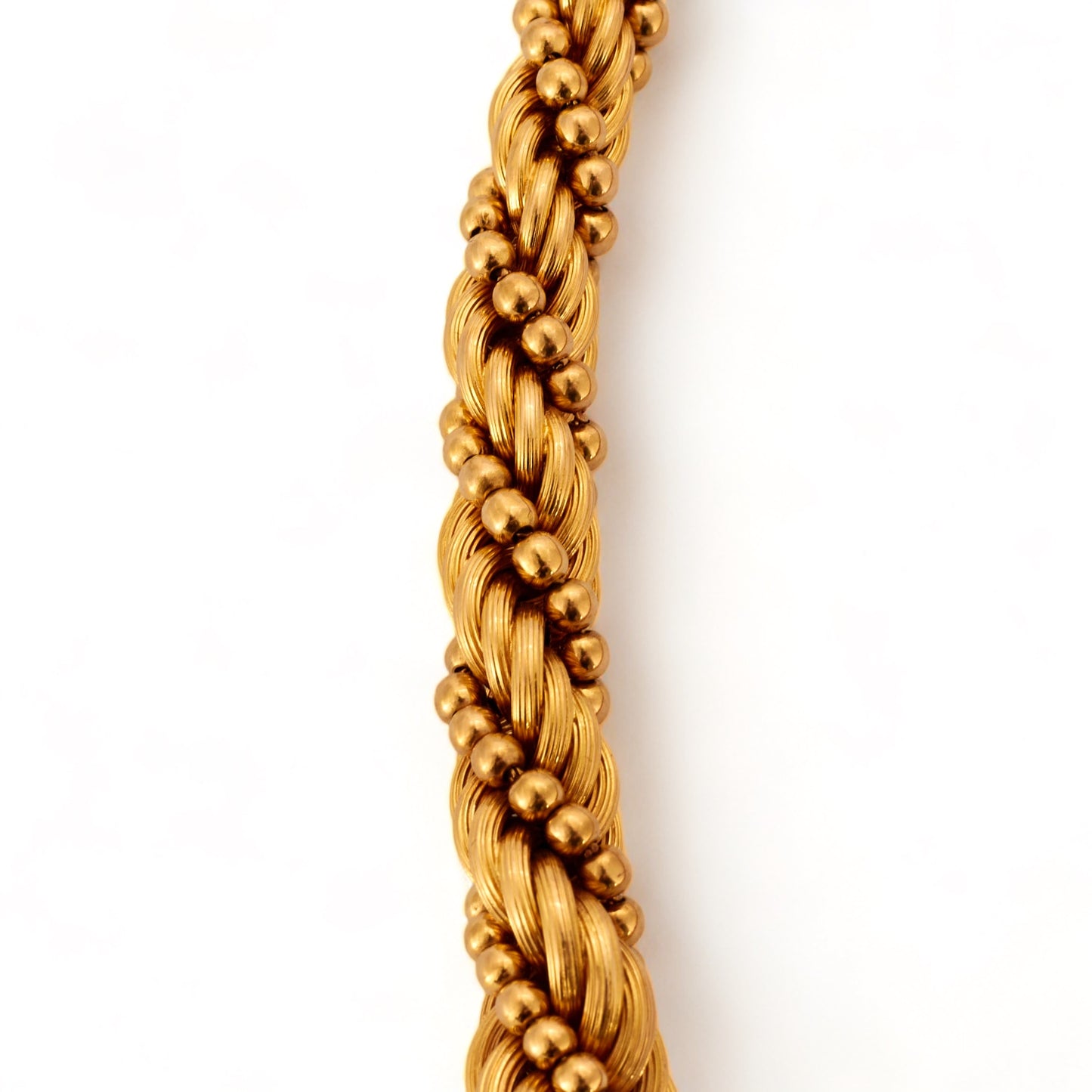 Collier torsadé en or jaune