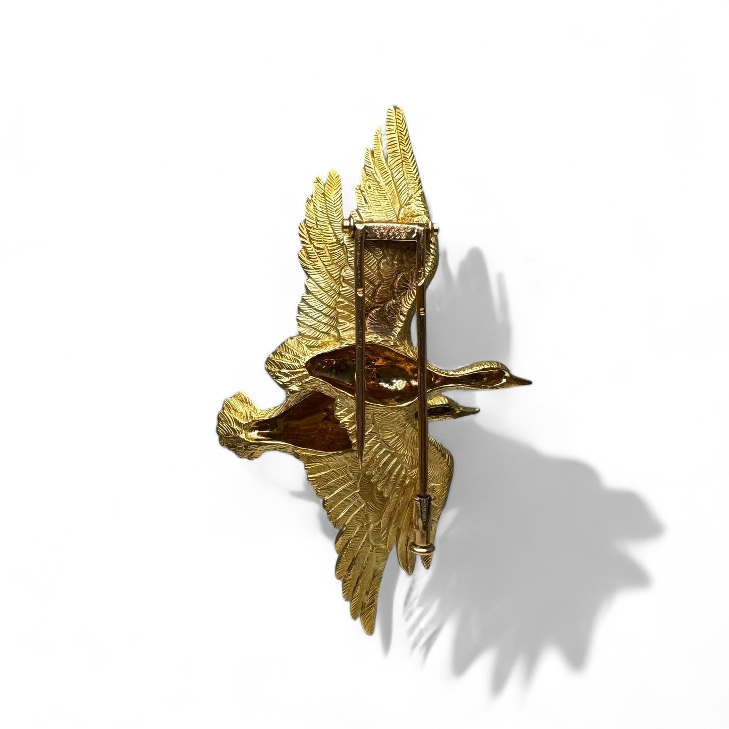 HERMÈS par GEORGES LENFANT Broche « Canards »