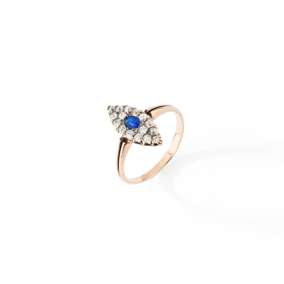 Bague marquise. Travail Russe, vers 1900