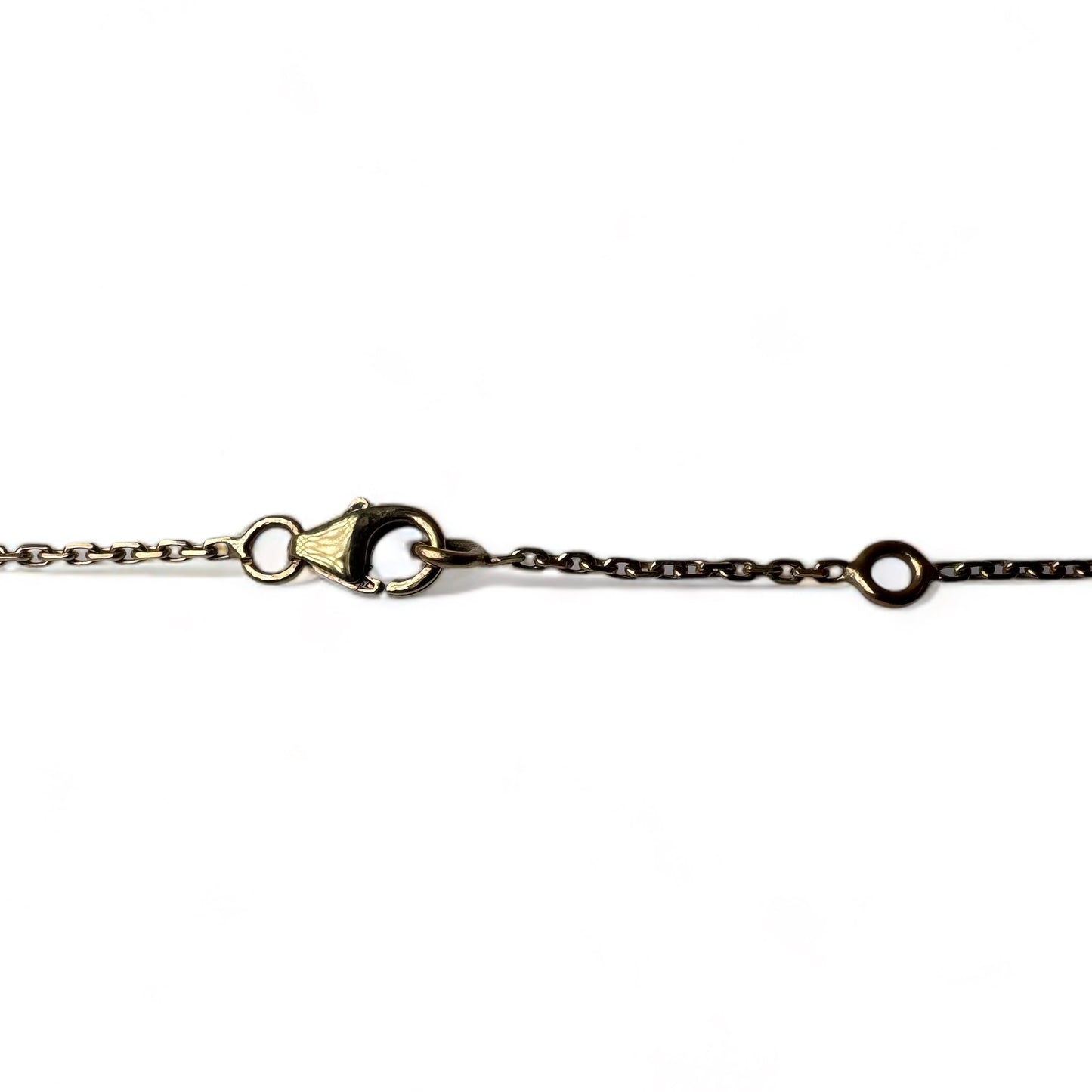 Collier en or jaune et diamants taille brillant.