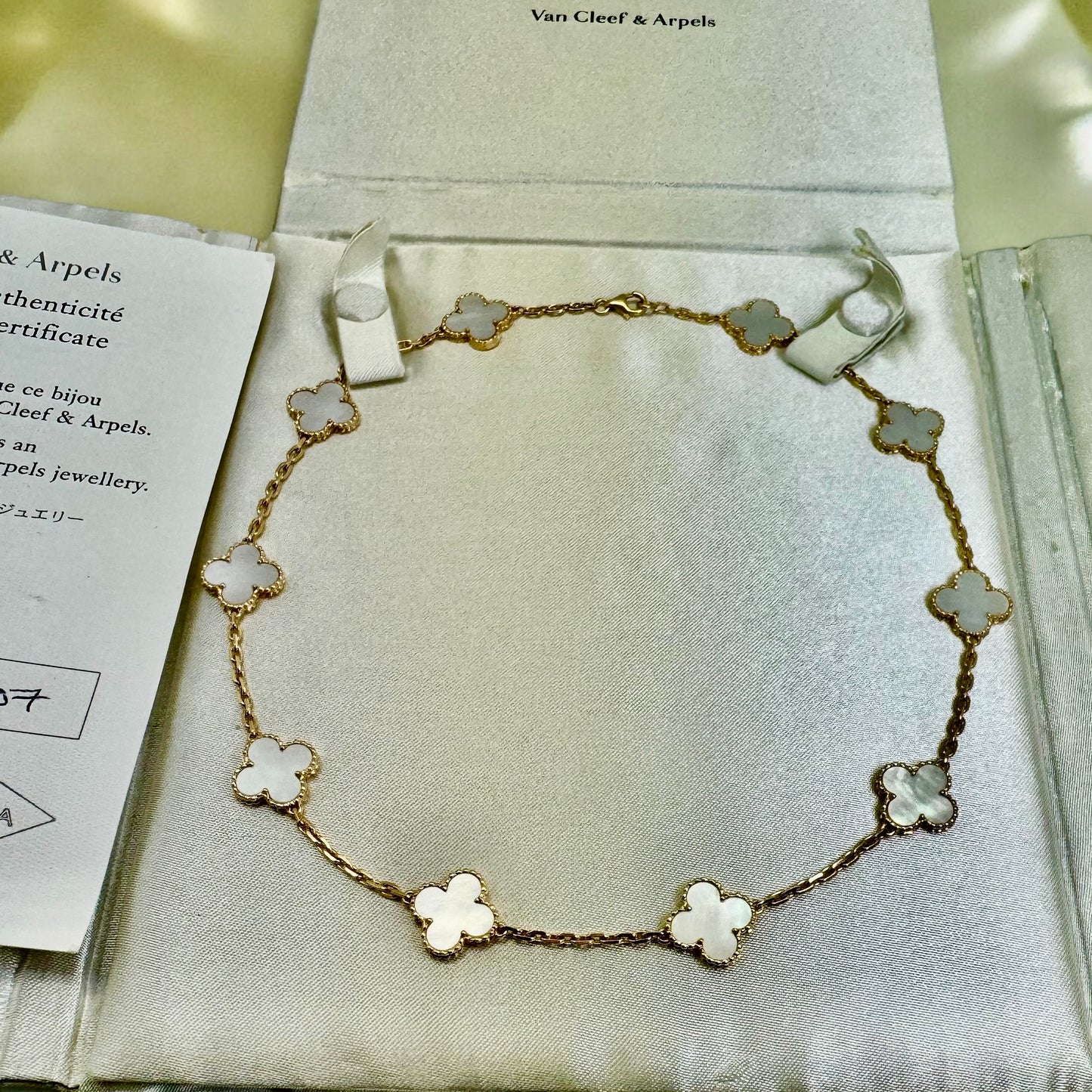 Van Cleef & Arpels Collier Vintage Alhambra 10 motifs