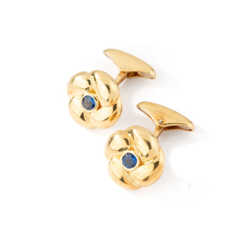 Boutons de manchette FRED en or jaune