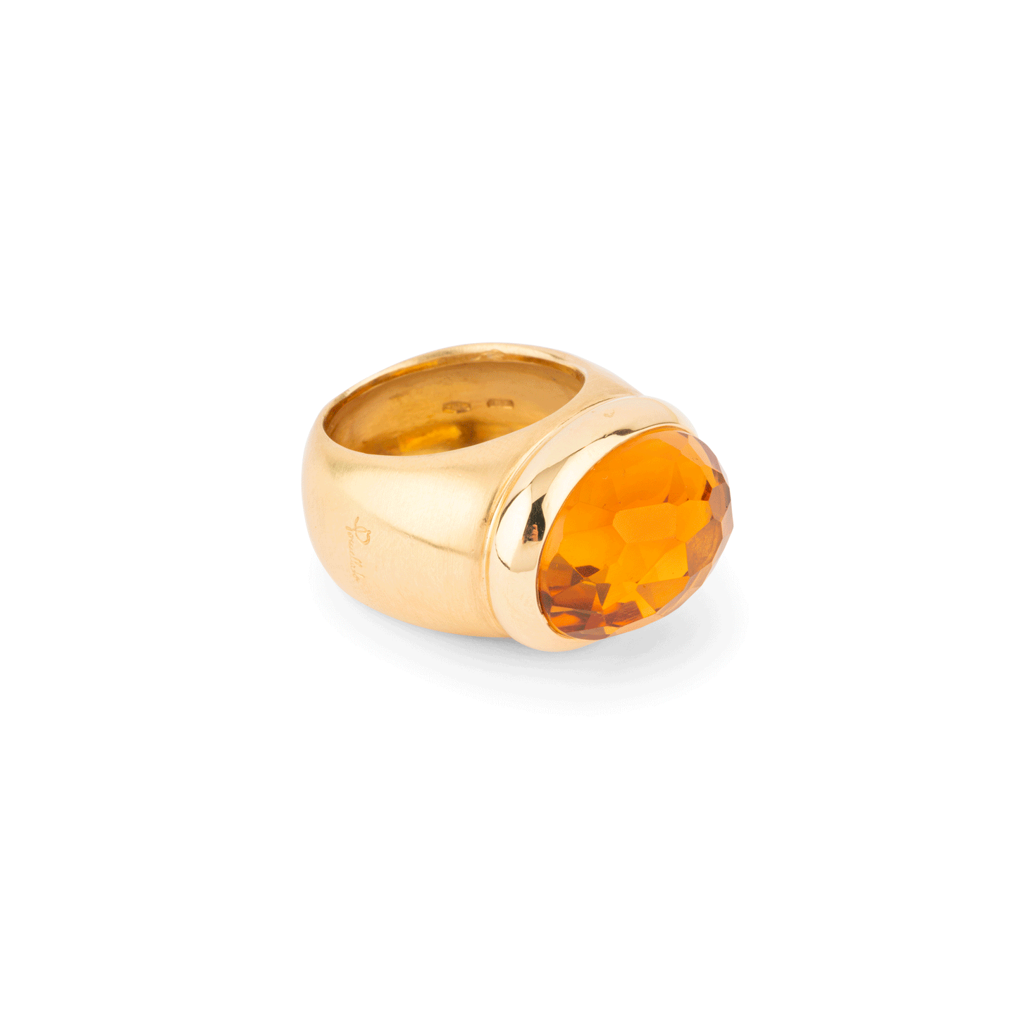 POMELLATO - Iceberg ring in pink gold and citrine