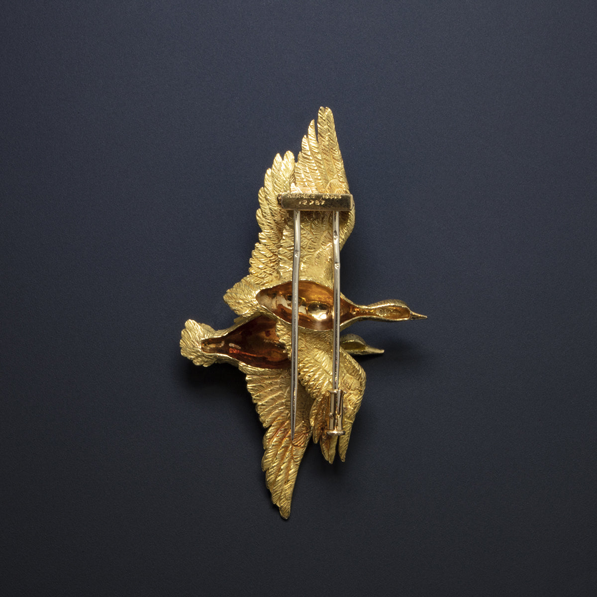 Broche « Canards » signée Hermès