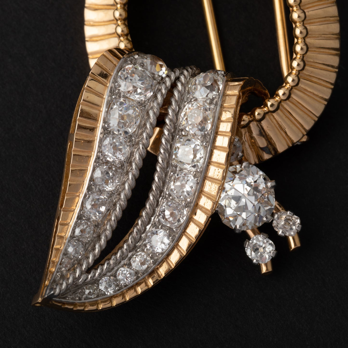Broche Feuille