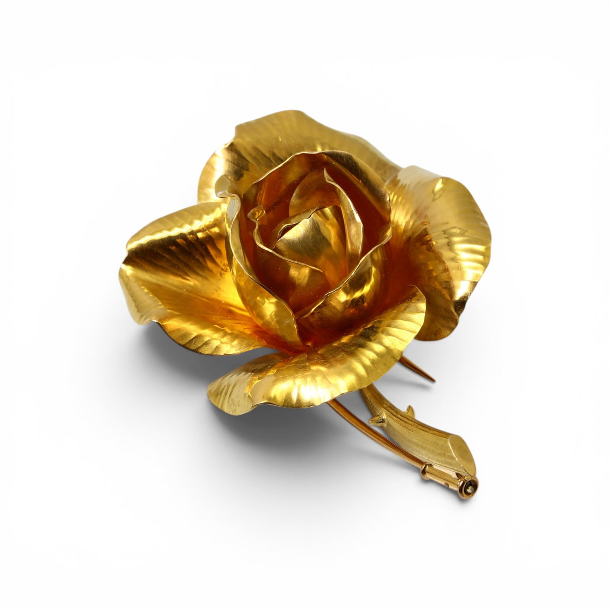 GEORGES LENFANT Broche Rose