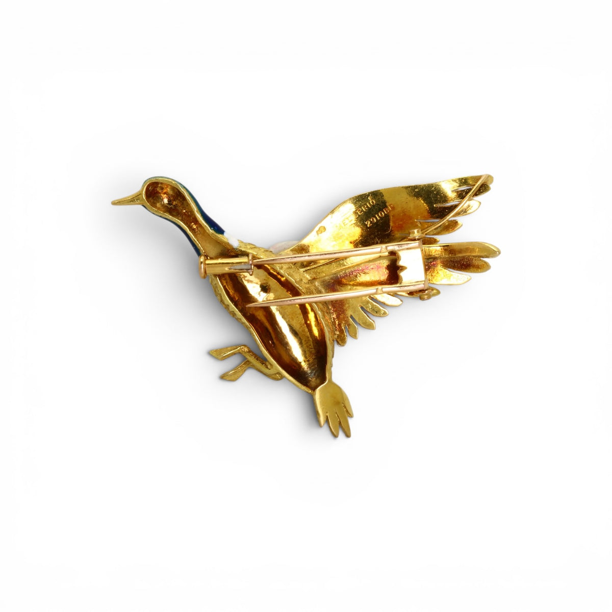 MELLERIO Broche Canard en Or