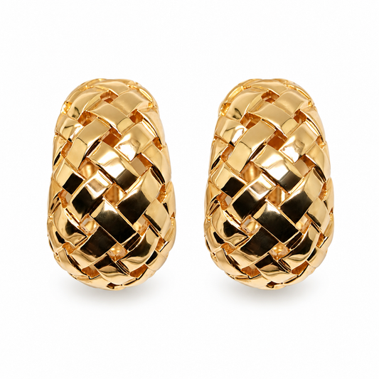 TIFFANY & CO Paire de boucle d’oreilles en or jaune 18k.
