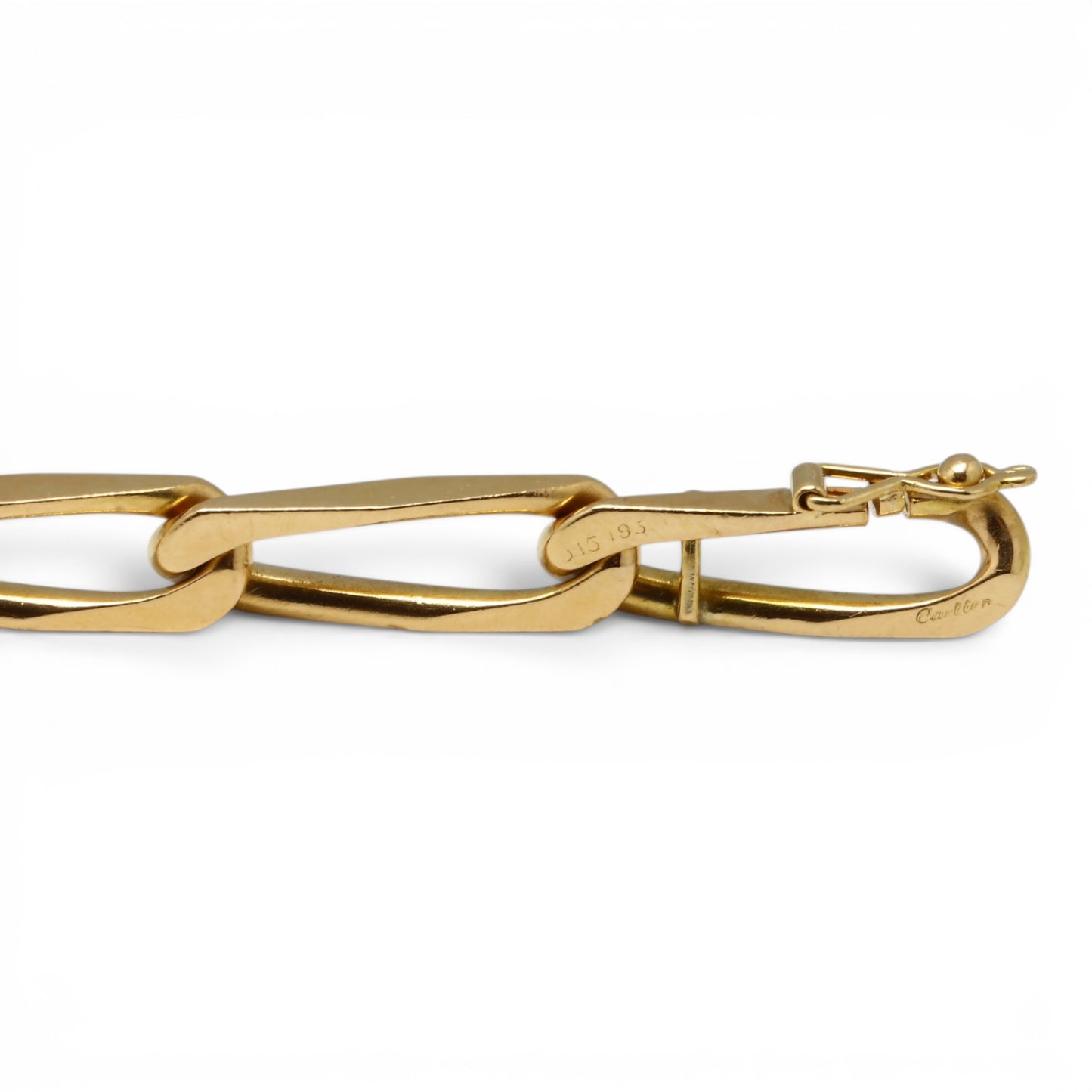 CARTIER Bracelet gourmette en or jaune.