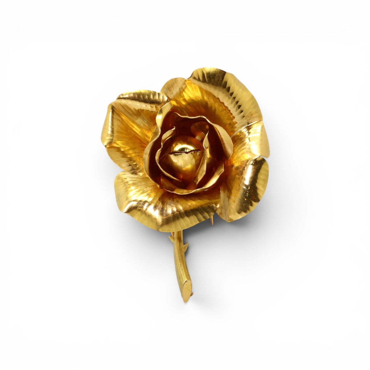 GEORGES LENFANT Broche Rose