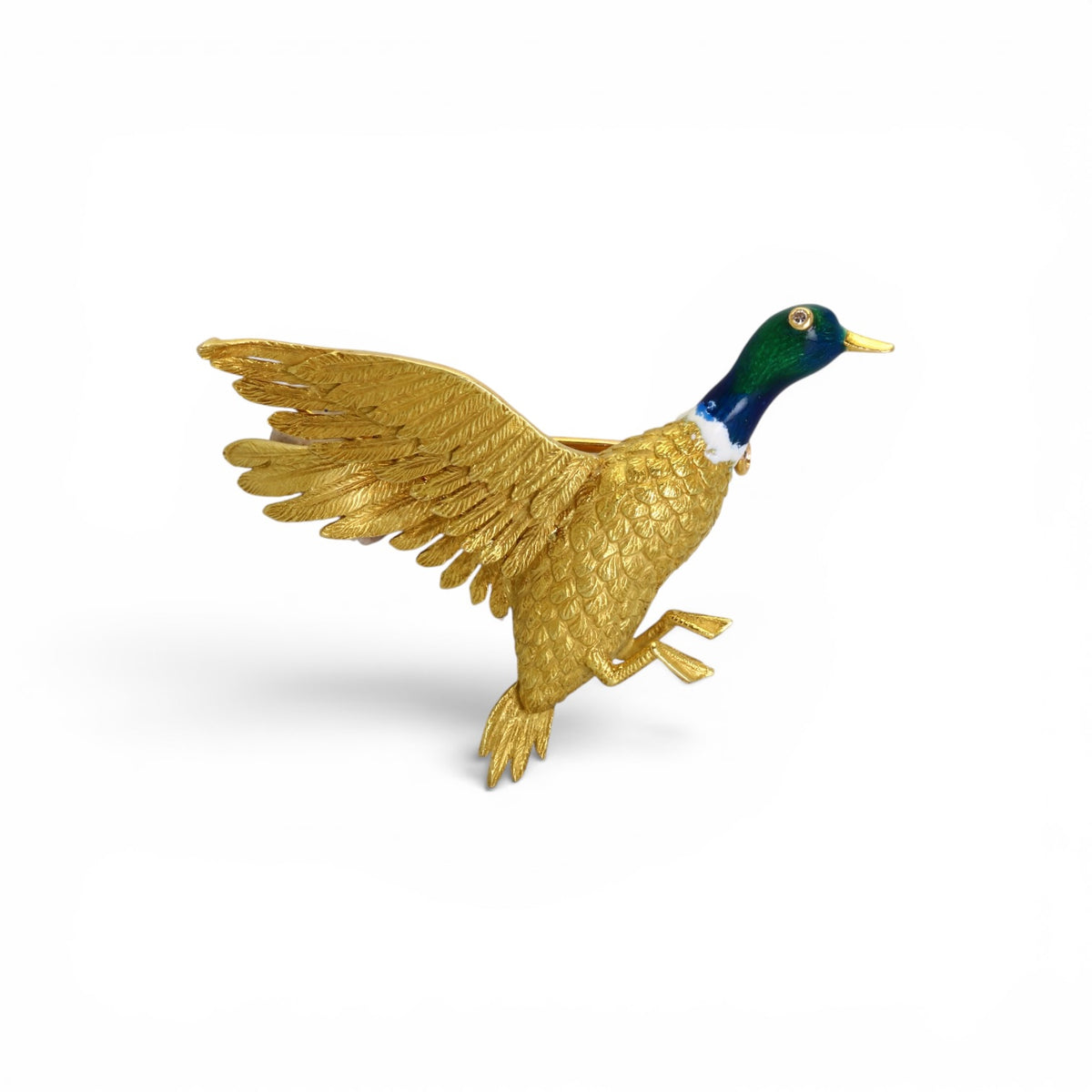 MELLERIO Broche Canard en Or