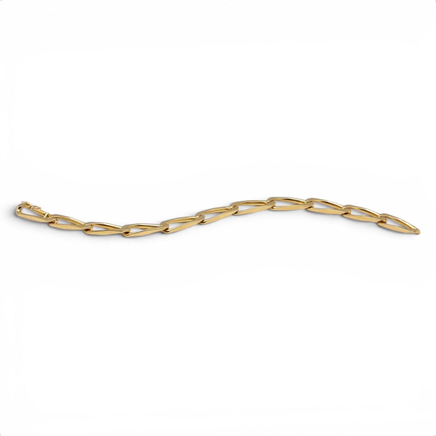 CARTIER Bracelet gourmette en or jaune.