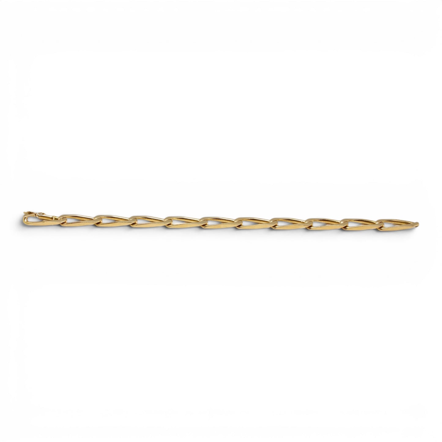 CARTIER Bracelet gourmette en or jaune.