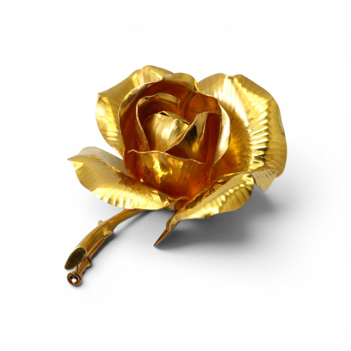 GEORGES LENFANT Broche Rose