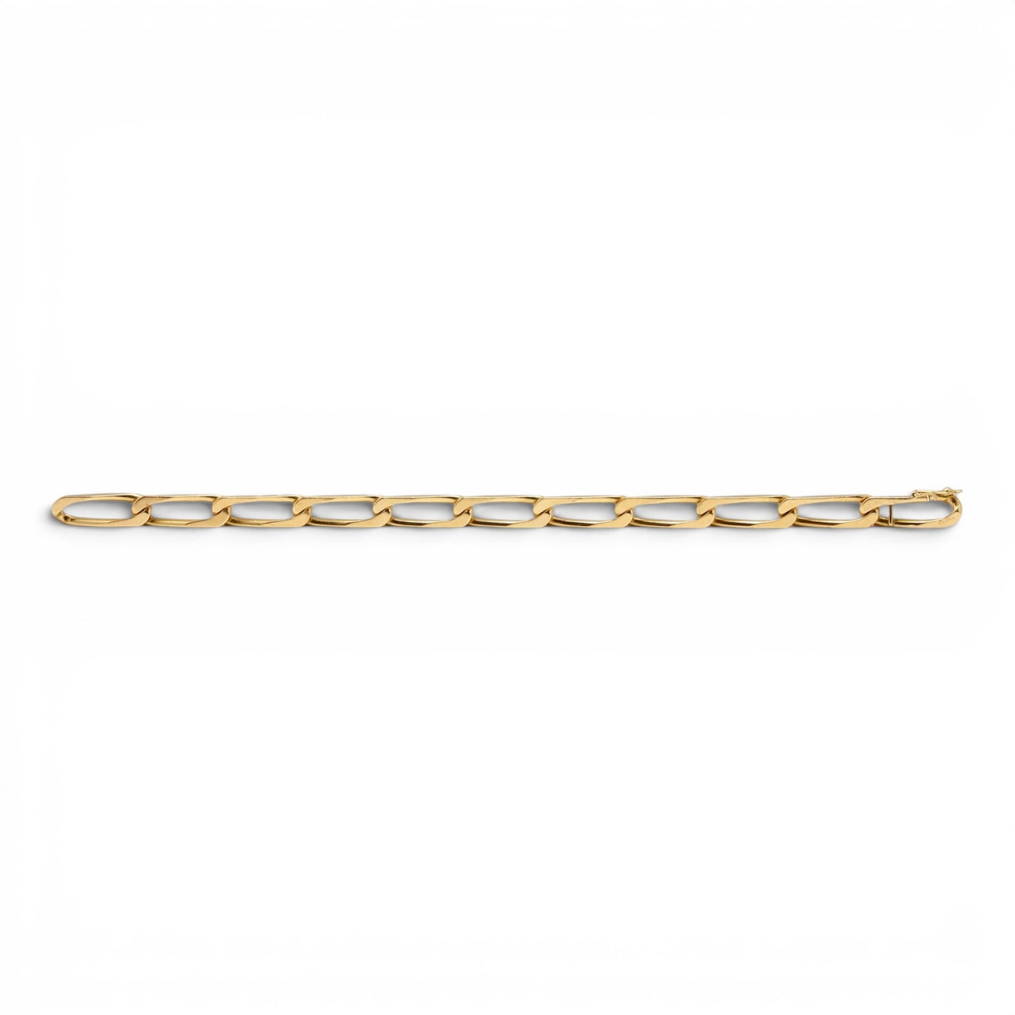 CARTIER Bracelet gourmette en or jaune.