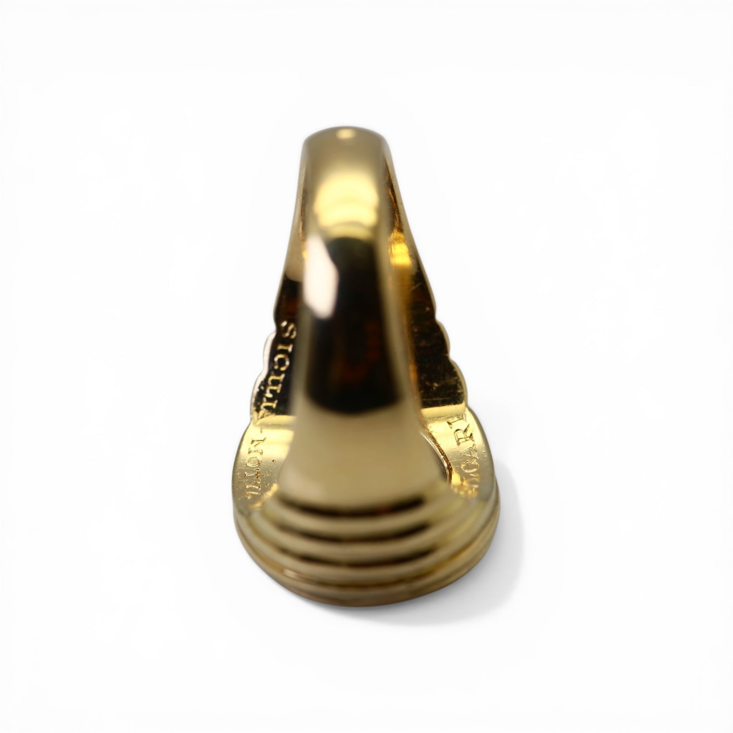 BULGARI Bague Monete en or jaune et pièce antique en bronze.