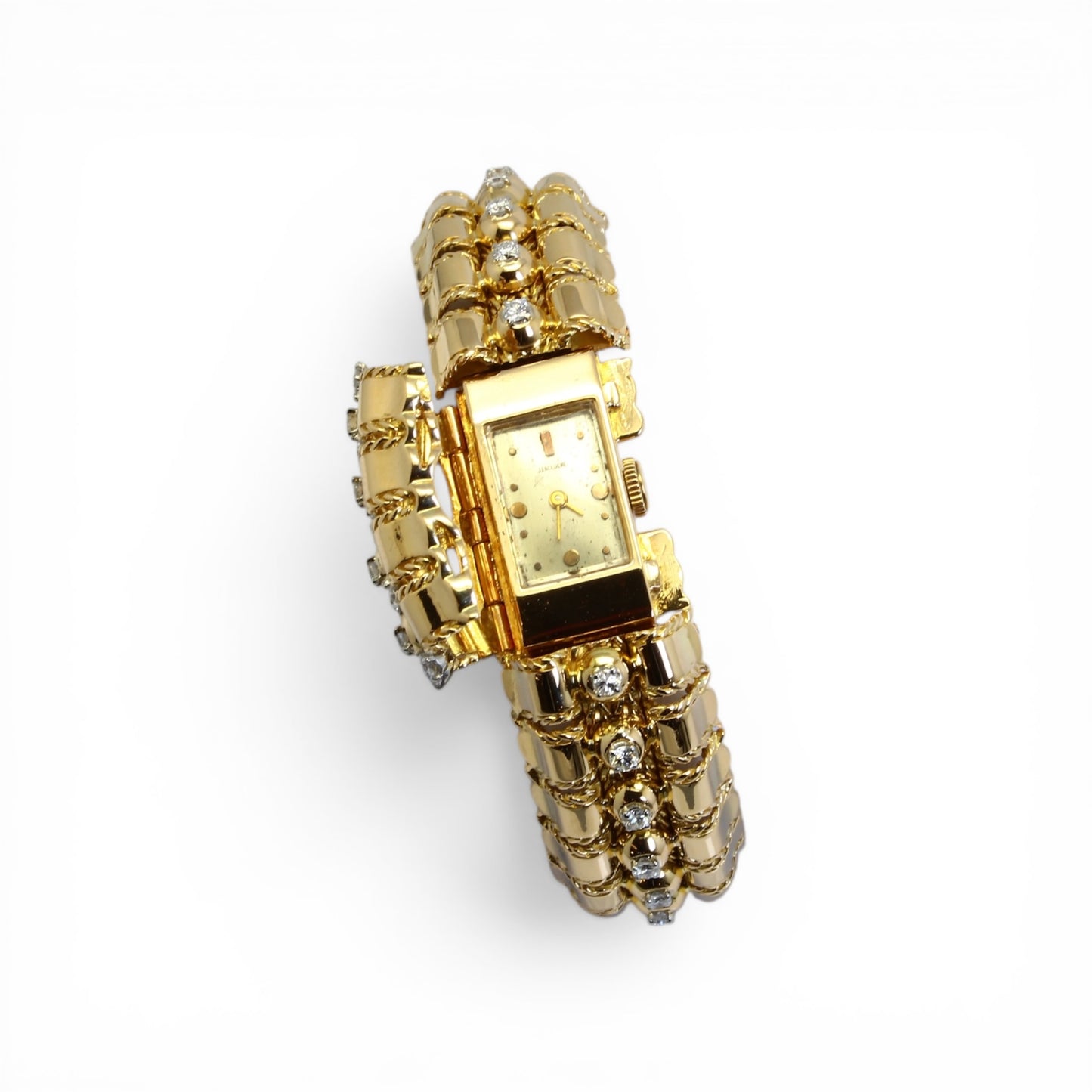LACLOCHE Bracelet - Montre en or jaune et diamants