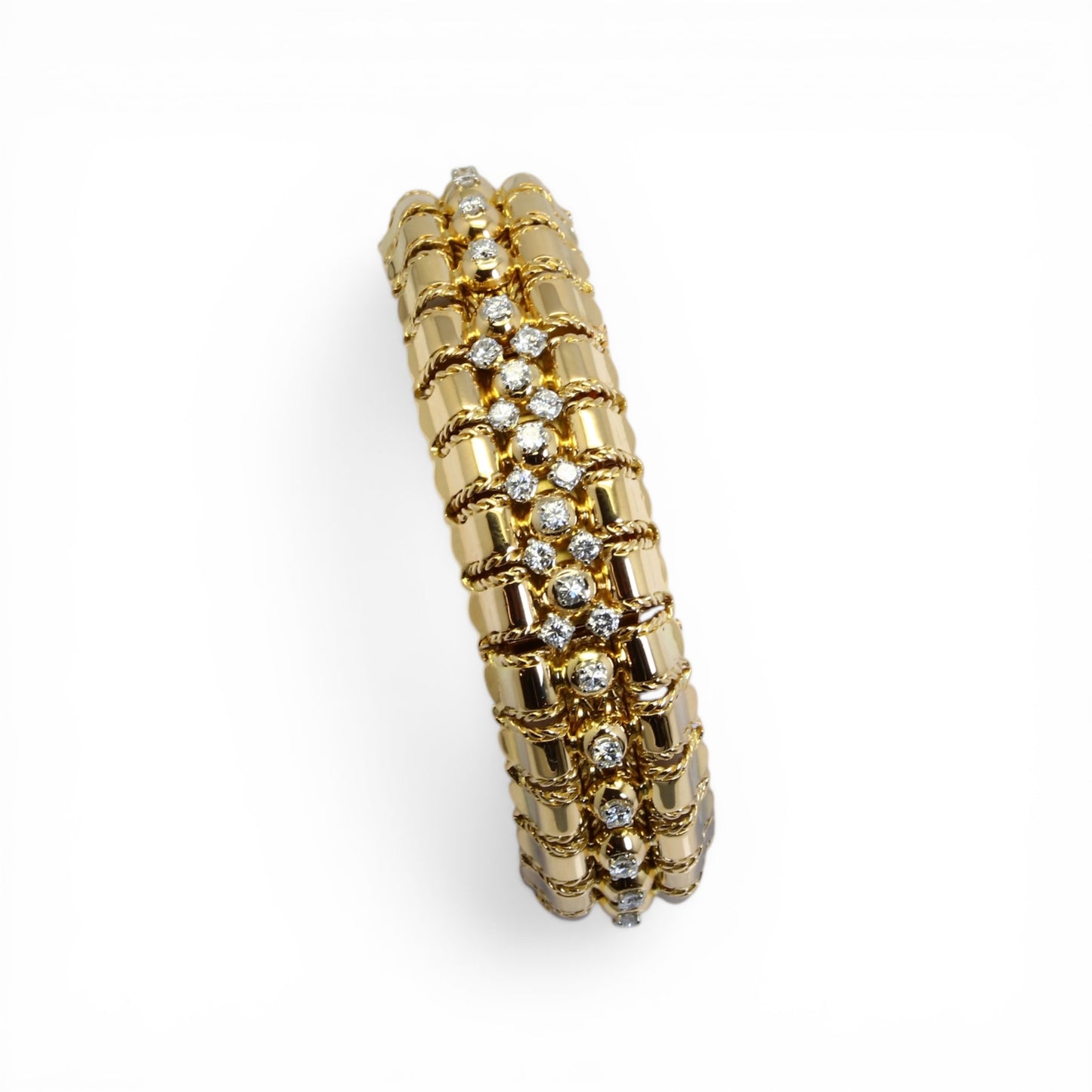 LACLOCHE Bracelet - Montre en or jaune et diamants