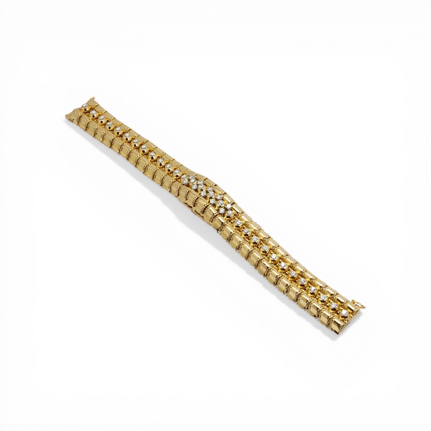 LACLOCHE Bracelet - Montre en or jaune et diamants