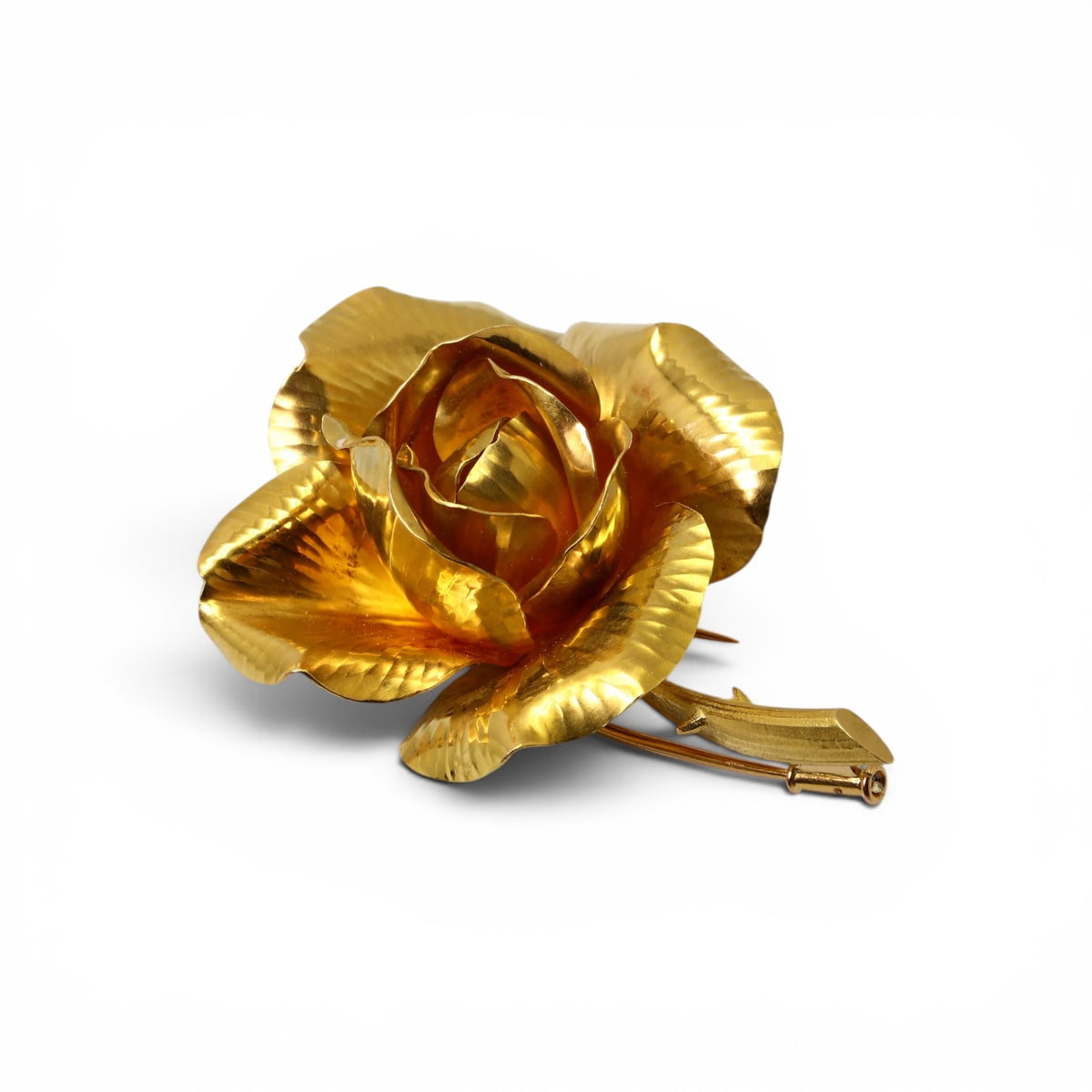 GEORGES LENFANT Broche Rose