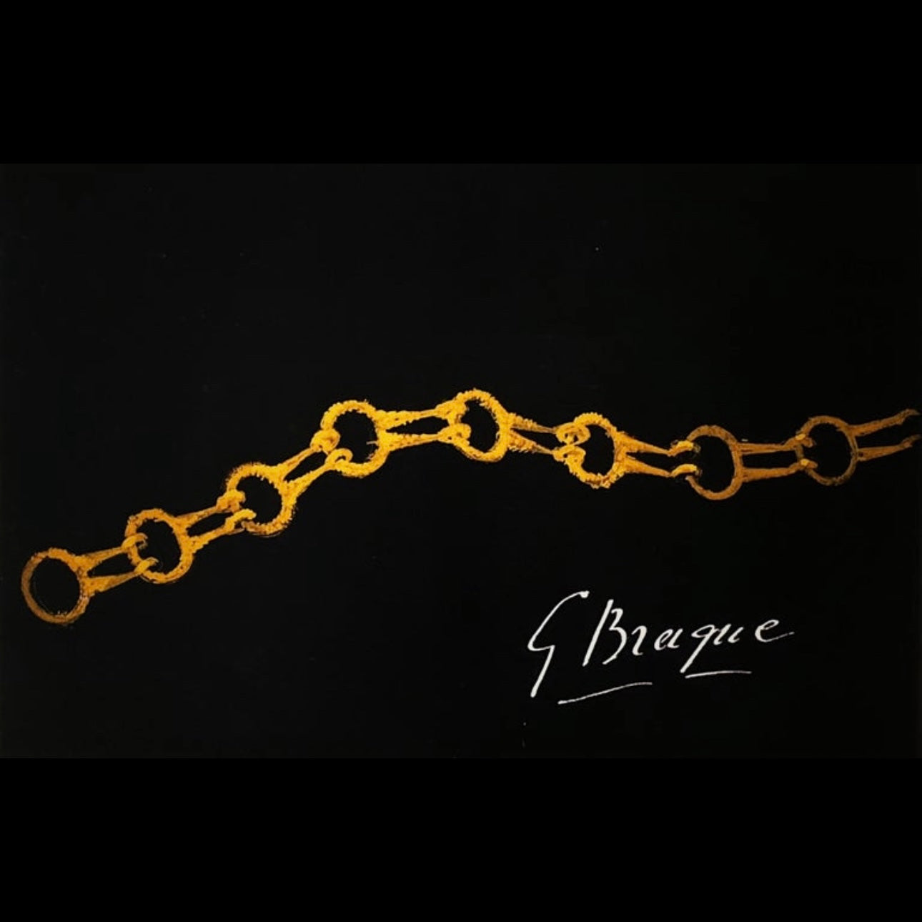 Bracelet « Mésopotamie » en or jaune d’après Georges BRAQUE